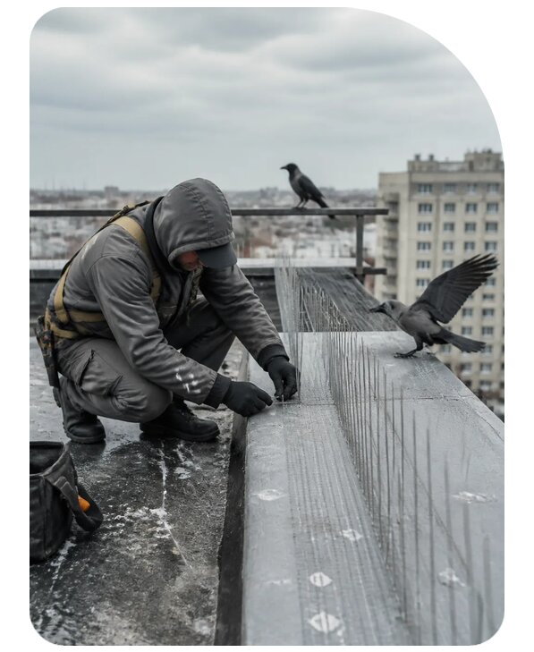 Защита от ворон под ключ в Зиме по цене от 5114 р. | Сенат-Зма